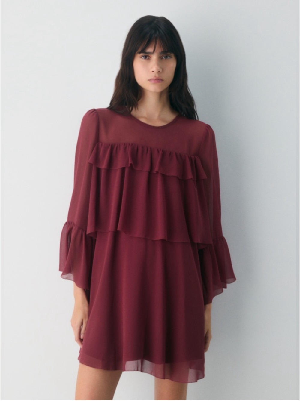 ARITZIA WILFRED THEATRE DRESS IN CORDOVAN Size XS